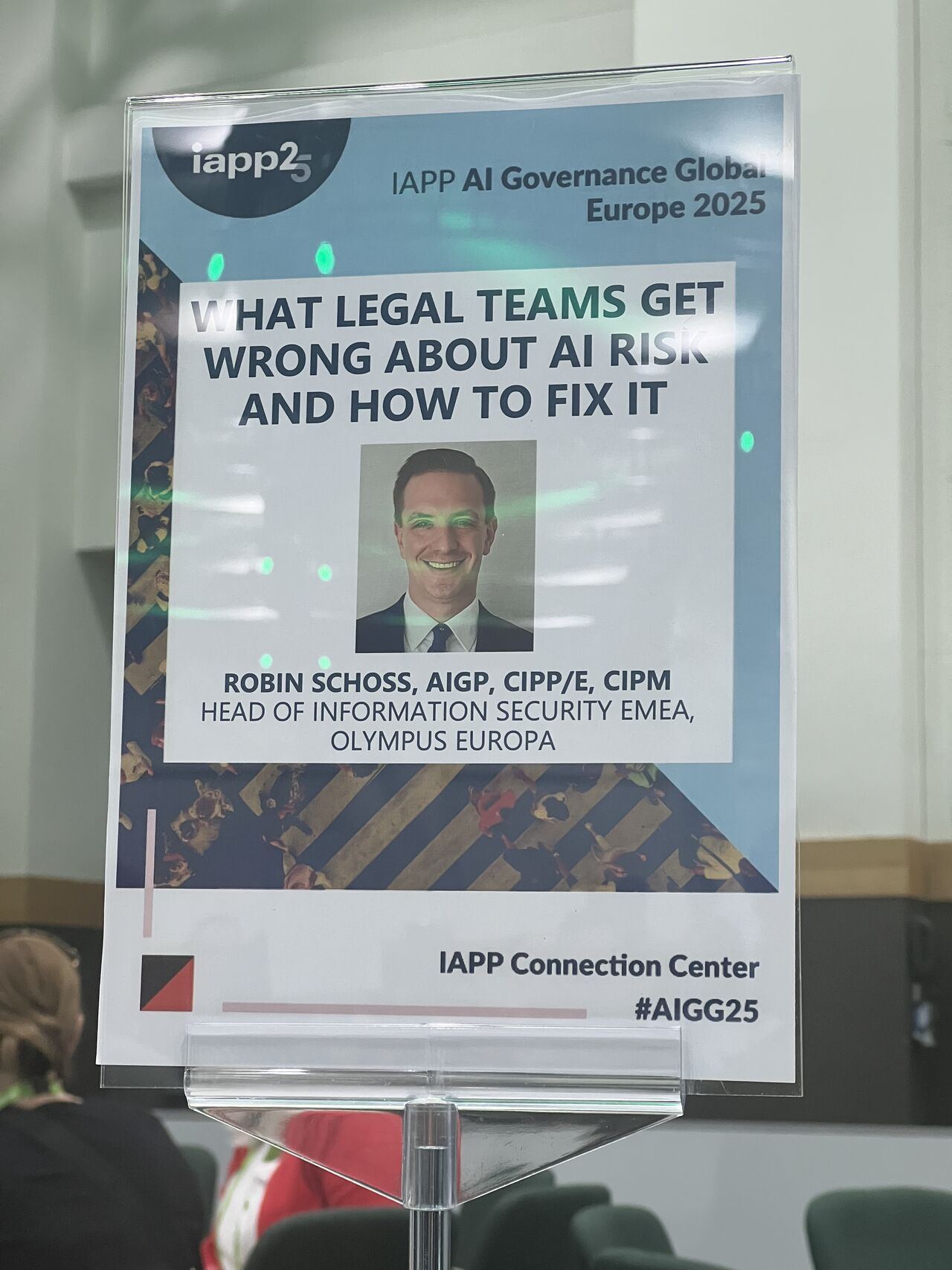 IAPP AI Governance Global Europe 2025 — session card for Robin Schoss